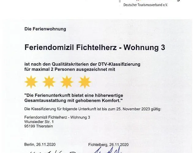 Feriendomizil Fichtelherz Appartamento *